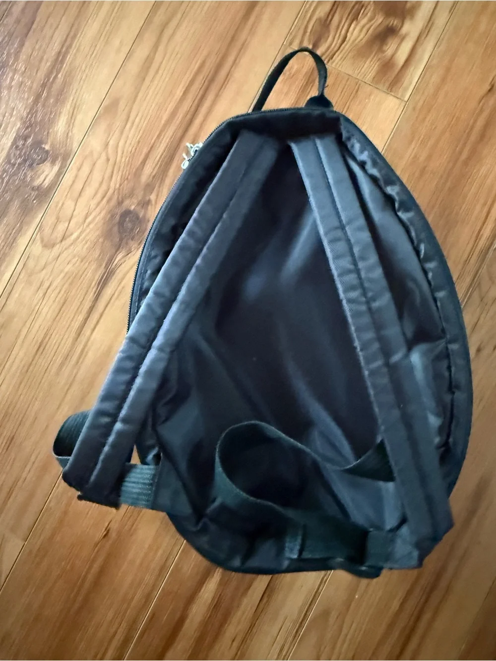 Black Men's Shell-Style Compact Backpack